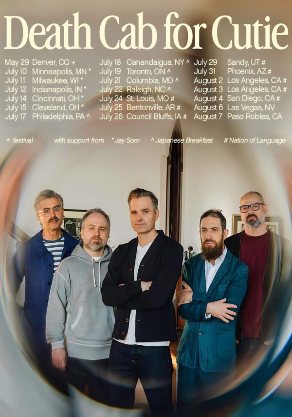 Death Cab for Cutie tour poster — 2027